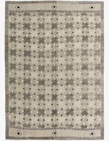 8' 9 x 12' 3 Hand Knotted Darya Wool Rug