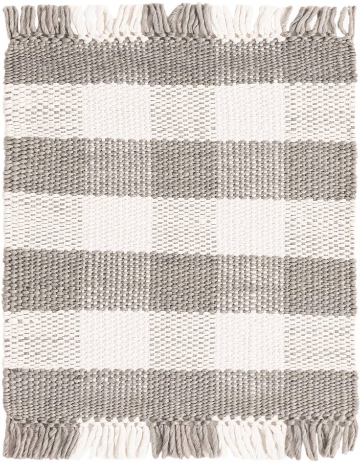 Detail image of 2' 2 x 3' Easy-Clean Eco Plaid Washable Indoor / Outdoor Rug