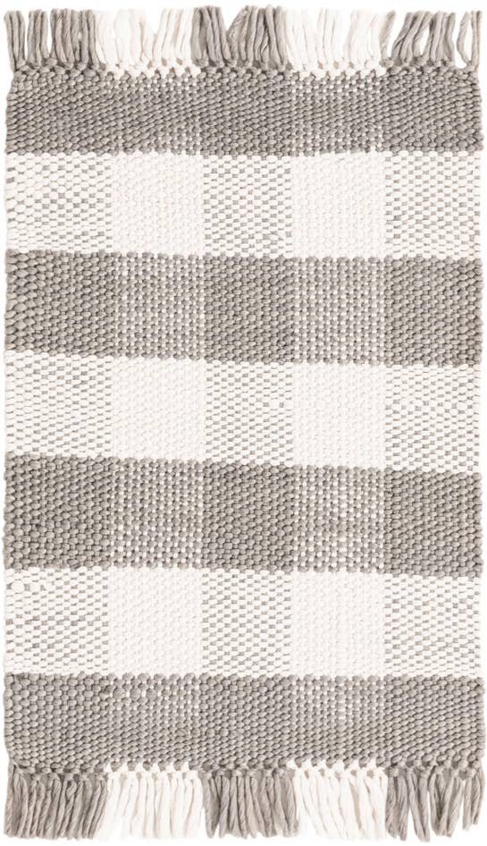 Detail image of 2' 2 x 3' Easy-Clean Eco Plaid Washable Indoor / Outdoor Rug