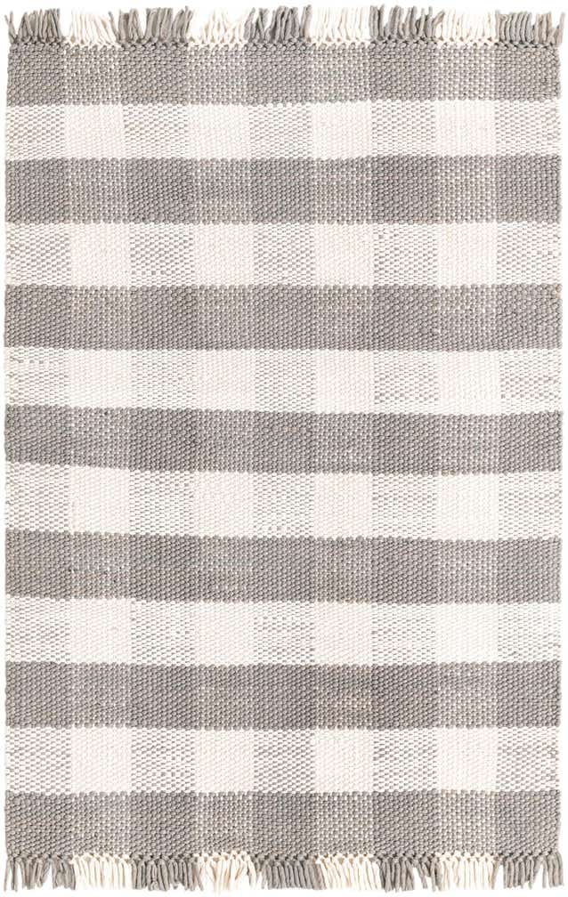 4' x 6' Easy-Clean Eco Plaid Washable Indoor / Outdoor Rug