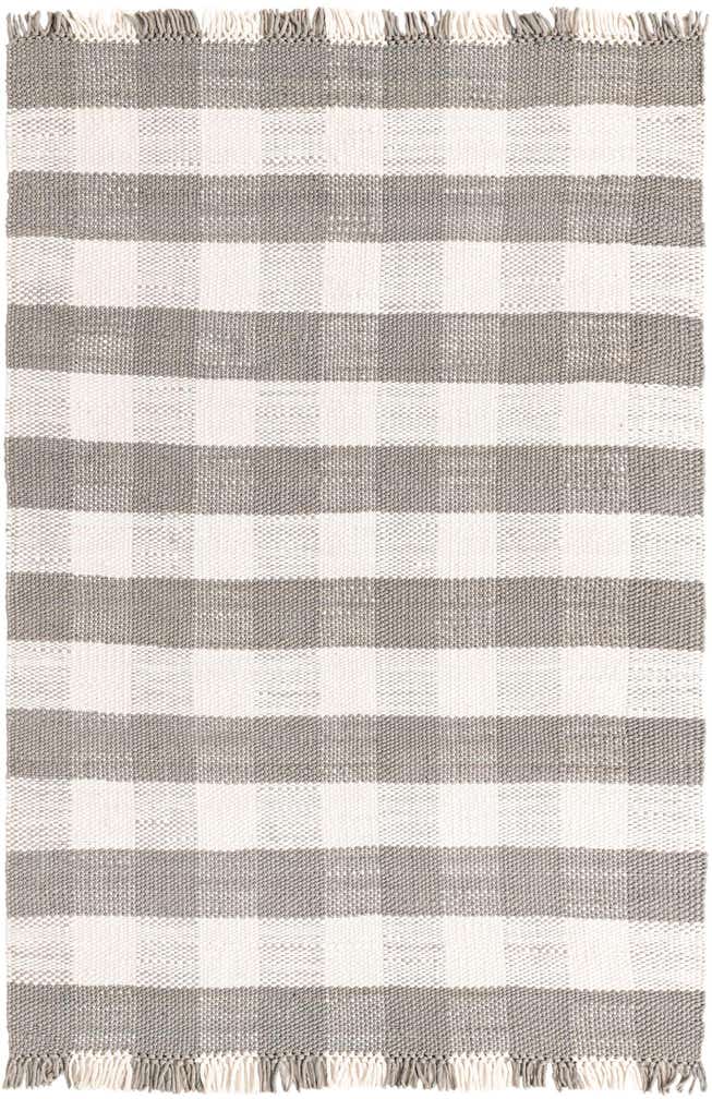 6' x 9' Easy-Clean Eco Plaid Washable Indoor / Outdoor Rug