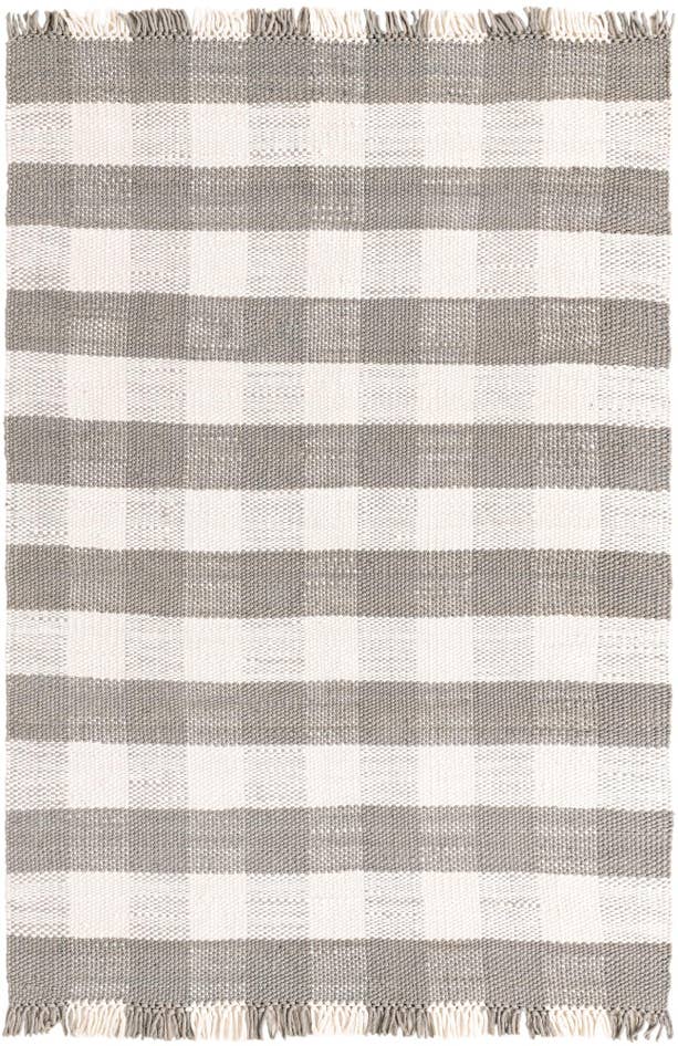 Detail image of 6' x 9' Easy-Clean Eco Plaid Washable Indoor / Outdoor Rug
