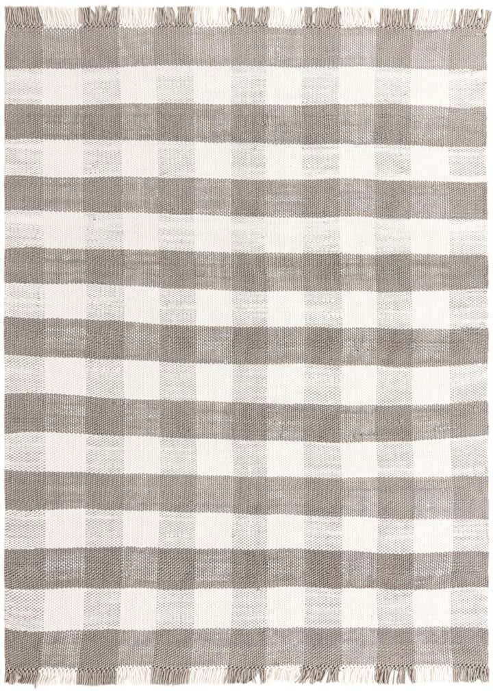 9' x 12' Easy-Clean Eco Plaid Washable Indoor / Outdoor Rug