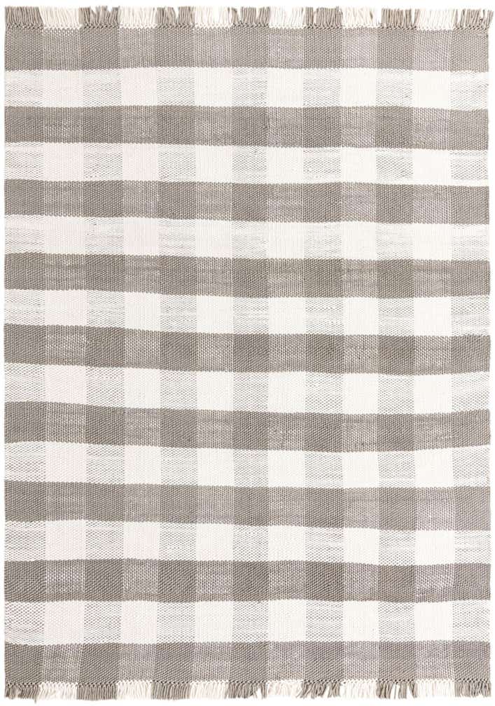 9' x 12' Easy-Clean Eco Plaid Washable Indoor / Outdoor Rug