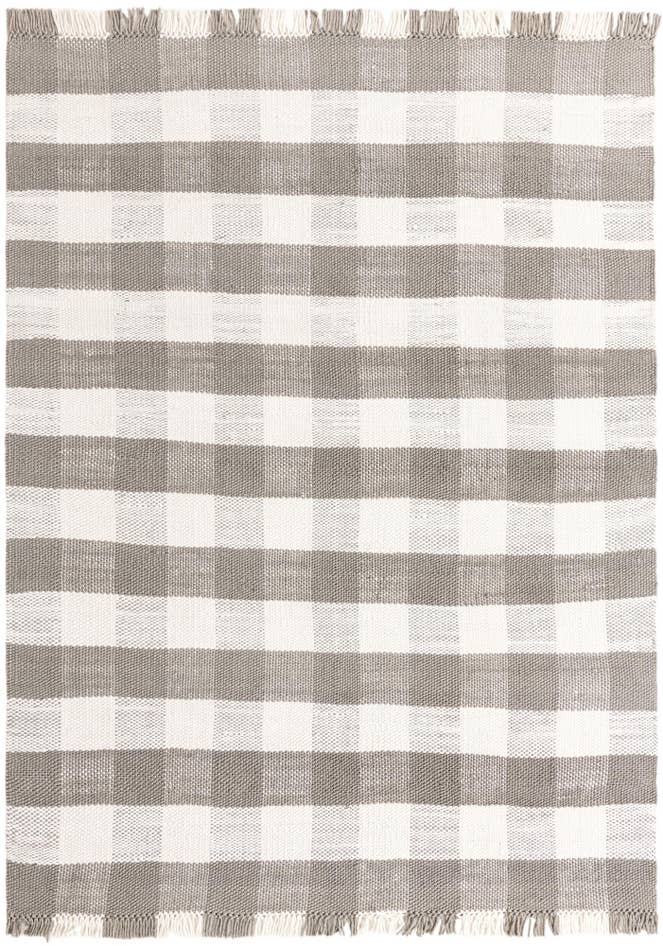 Detail image of 9' x 12' Easy-Clean Eco Plaid Washable Indoor / Outdoor Rug