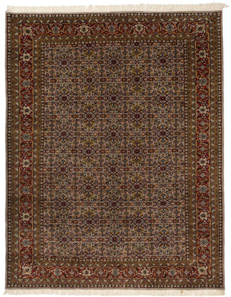 Detail image of 6' 5 x 9' 10 Hand Knotted Farahan Wool Rug