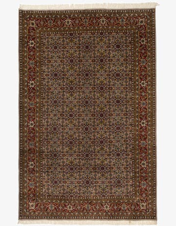 6' 5 x 9' 10 Hand Knotted Farahan Wool Rug