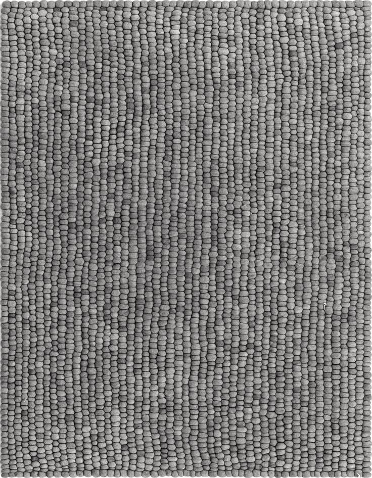 Detail image of 5' 1 x 8' Felt Ball Wool Rug