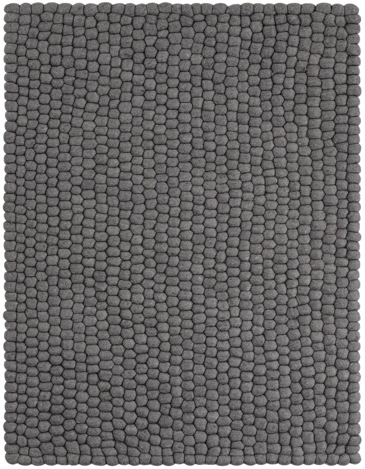 Detail image of 3' 3 x 5' 3 Felt Ball Wool Rug