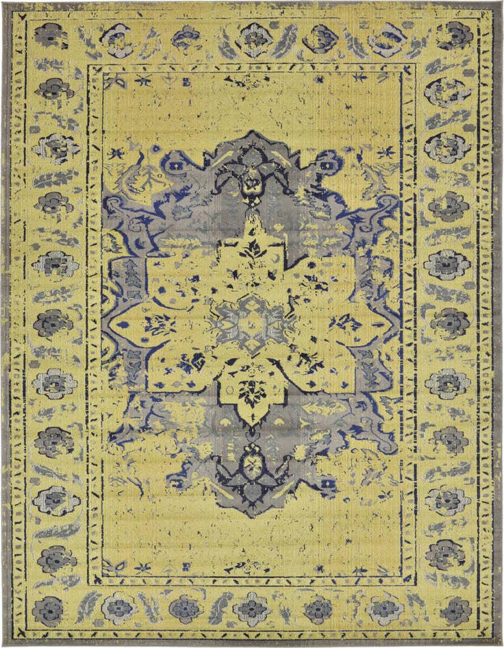 Detail image of 10' 6 x 16' 5 Washable Fleur Rug