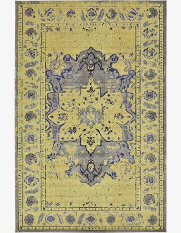 Gray Washable Fleur Rug