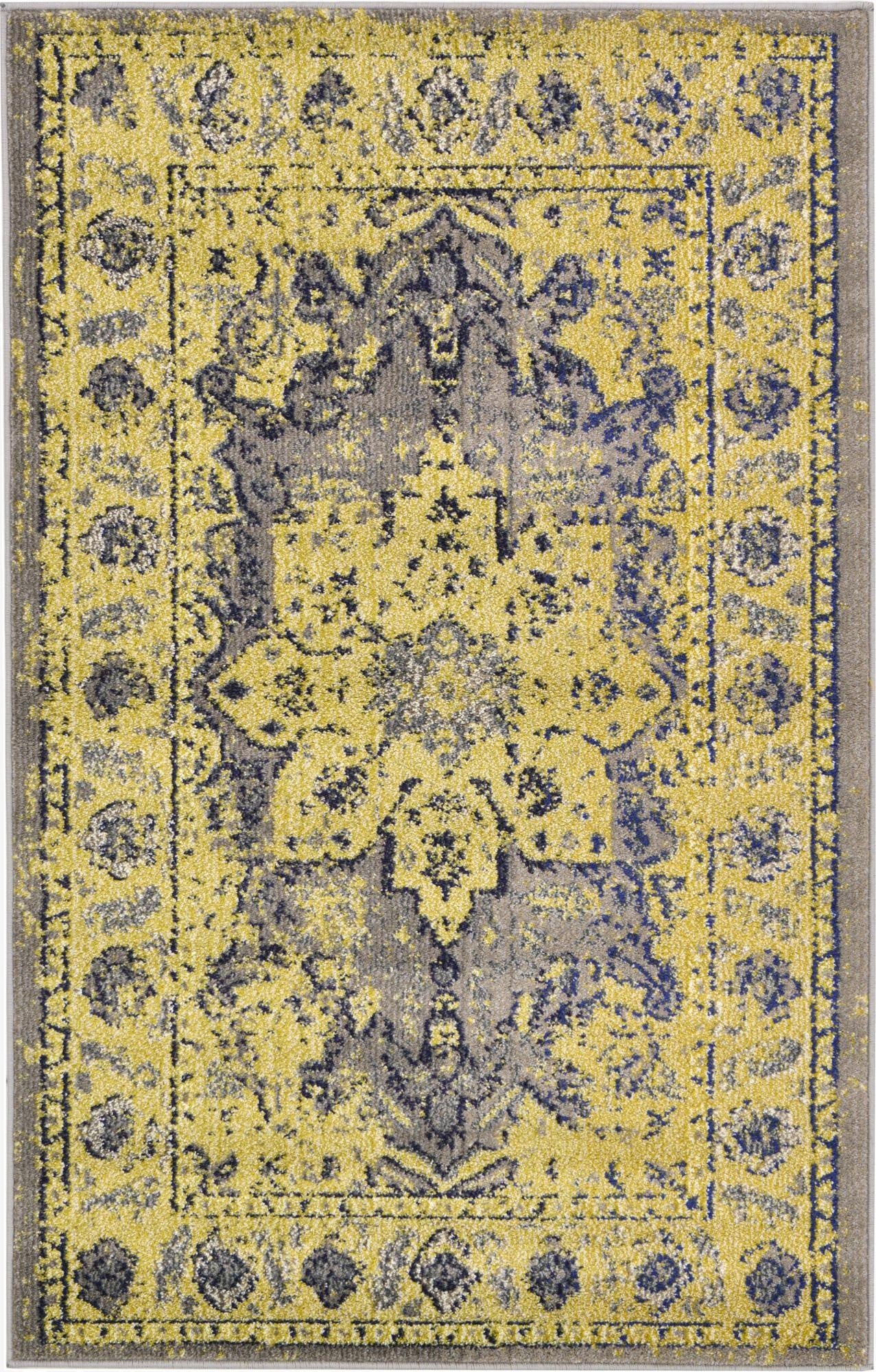 3' 3 x 5' 3 Washable Fleur Rug