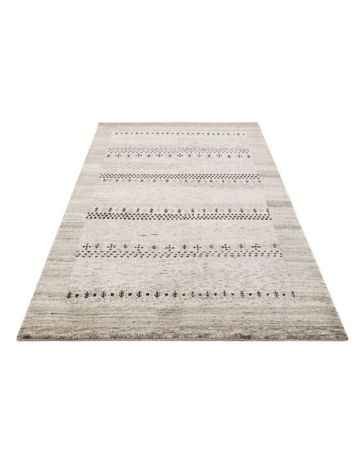 4' x 5' 8 Hand Knotted Gabbeh Wool Rug