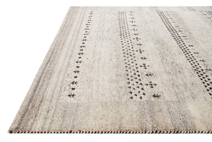 Detail image of 4' x 5' 8 Hand Knotted Gabbeh Wool Rug