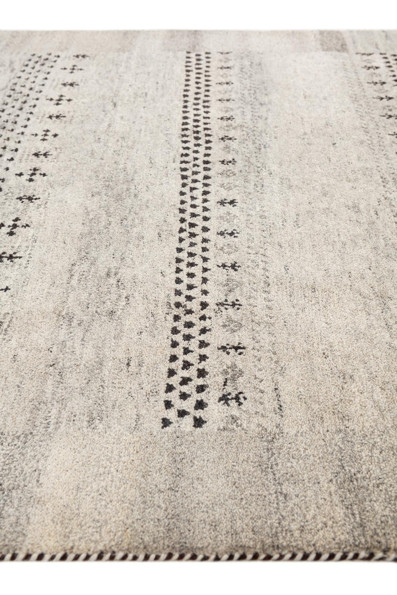 4' x 5' 8 Hand Knotted Gabbeh Wool Rug