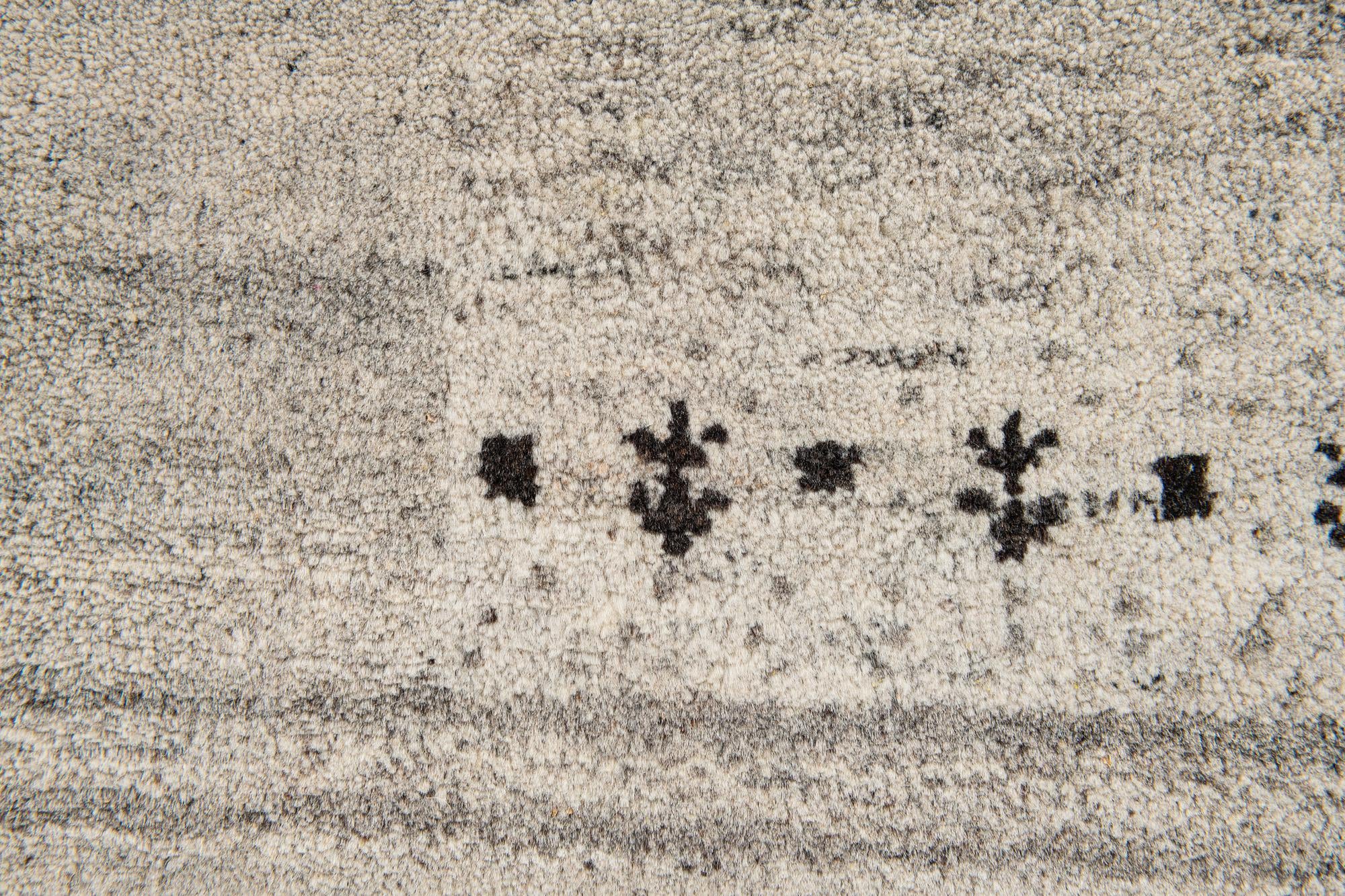 4' x 5' 8 Hand Knotted Gabbeh Wool Rug