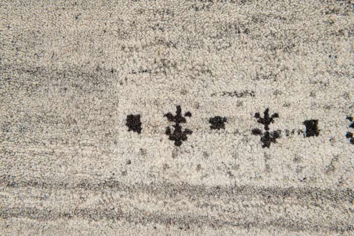 4' x 5' 8 Hand Knotted Gabbeh Wool Rug