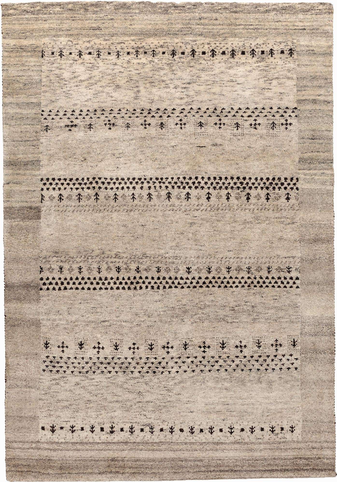 4' x 5' 8 Hand Knotted Gabbeh Wool Rug