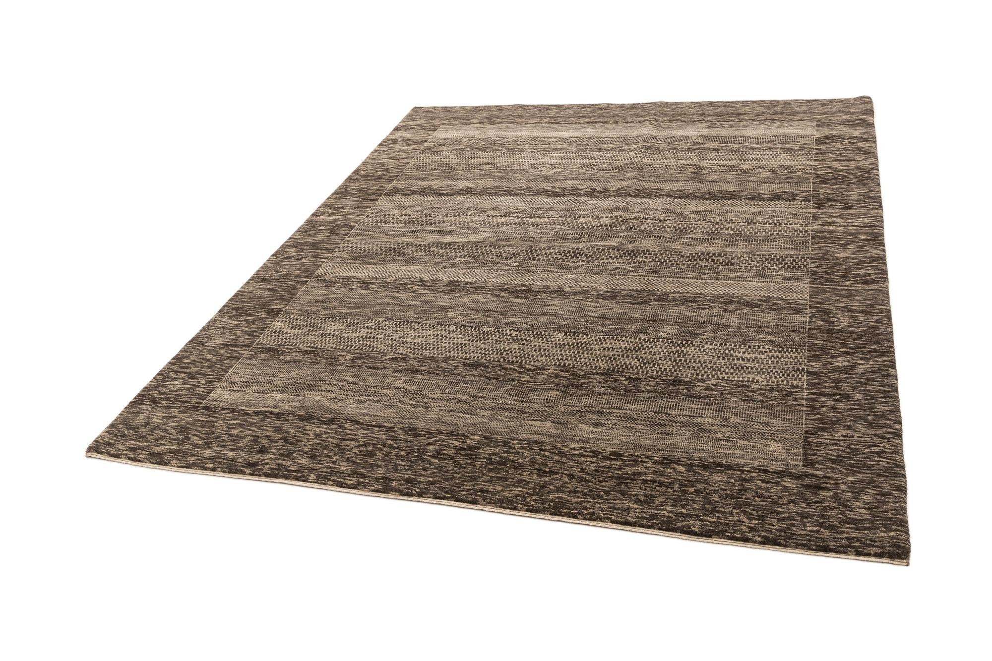 7' 1 x 8' 6 Hand Knotted Gabbeh Rug