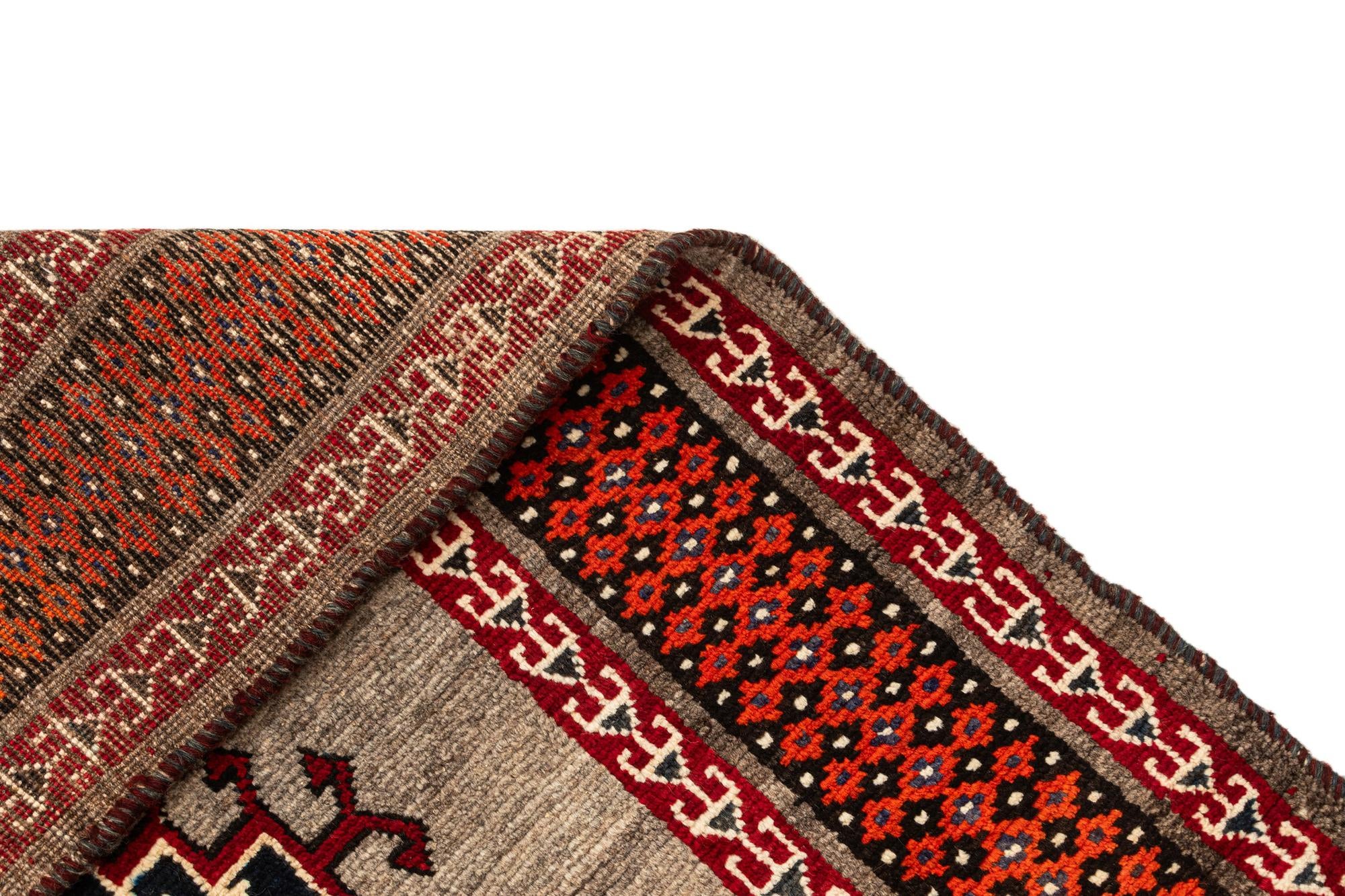 4' x 6' Hand Knotted Gabbeh Rug