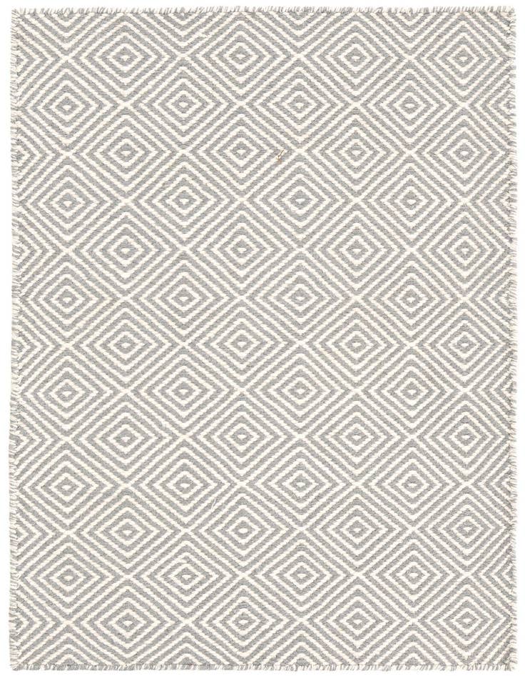 Detail image of 2' x 3' 1 Hand Woven Geo Trellis Flatweave Rug