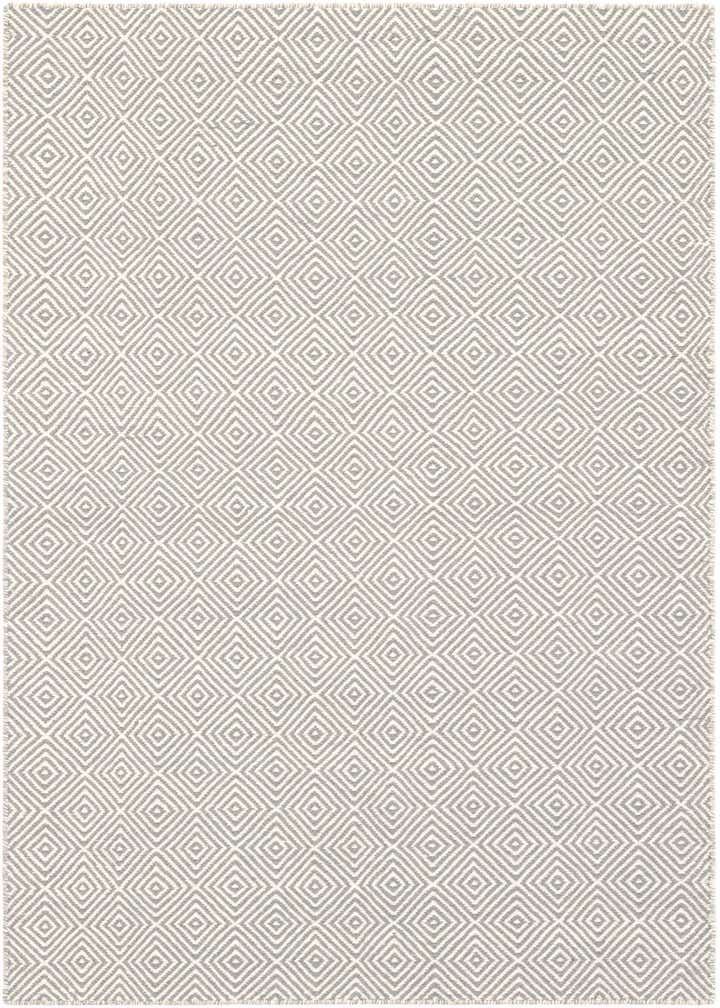 4' 1 x 6' 1 Hand Woven Geo Trellis Flatweave Rug