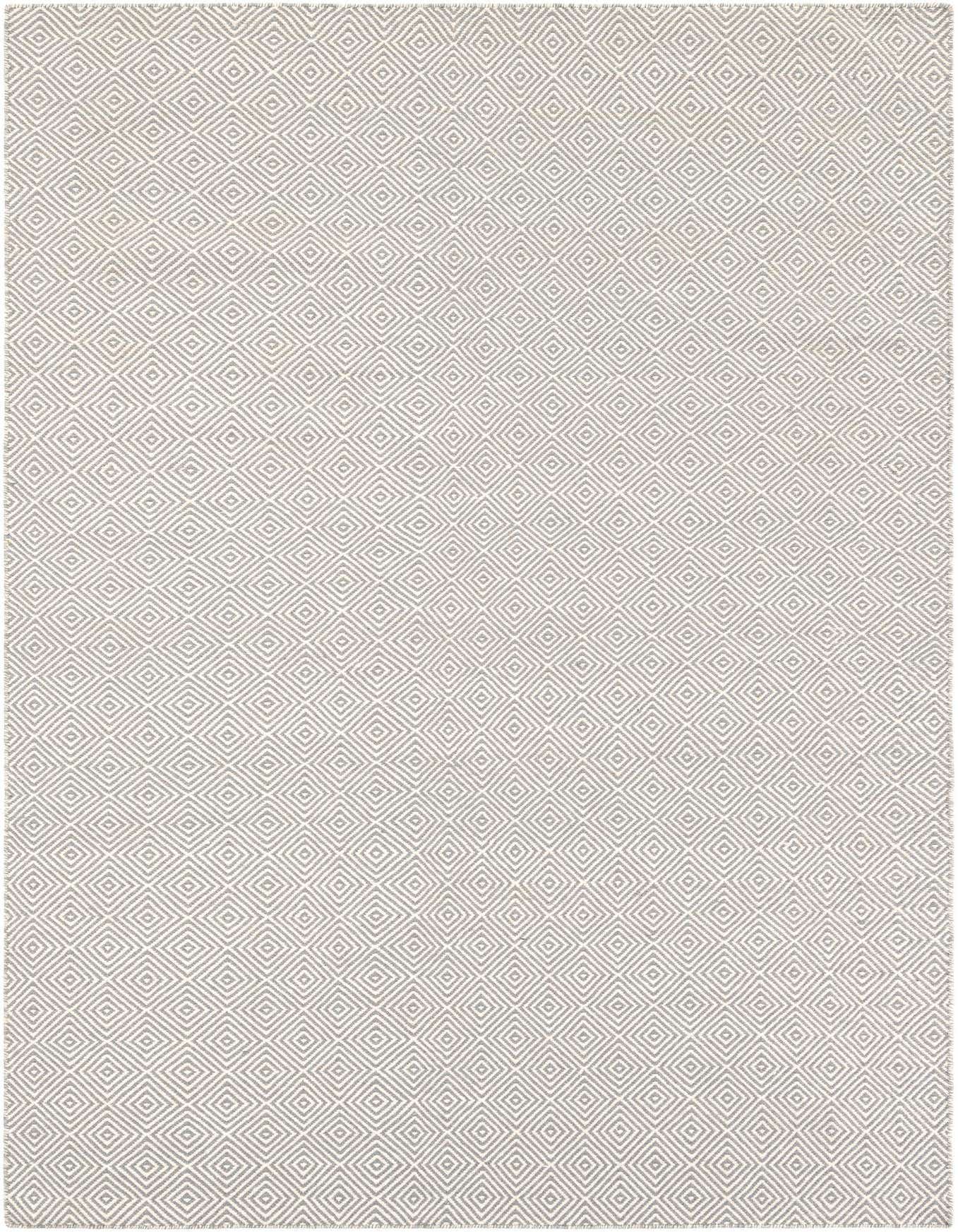6' 1 x 9' Hand Woven Geo Trellis Flatweave Rug