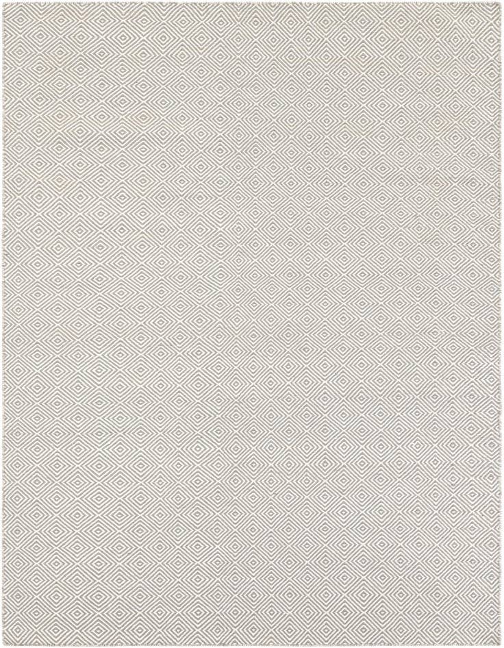 Detail image of 6' 1 x 9' Hand Woven Geo Trellis Flatweave Rug