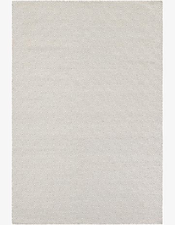 6' 1 x 9' Hand Woven Geo Trellis Flatweave Rug