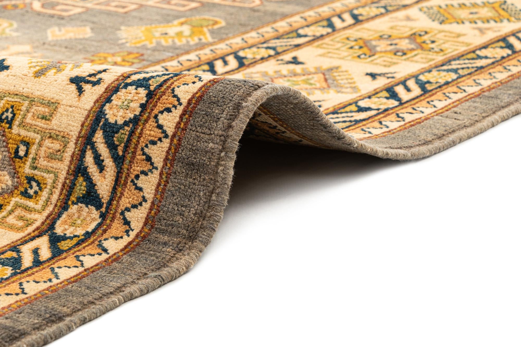 7' 11 x 9' 9 Hand Knotted Ghazni Diyar Rug