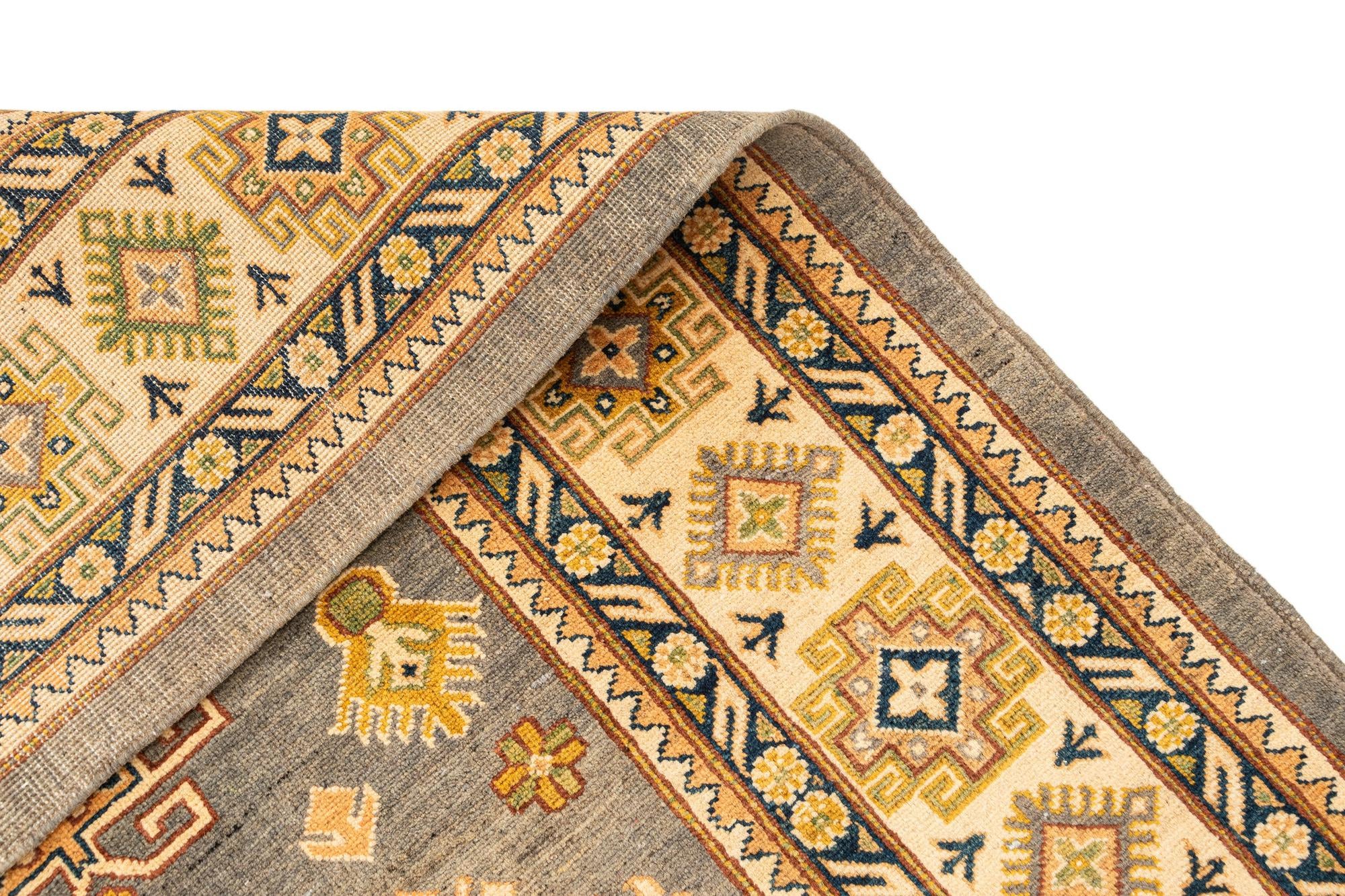 7' 11 x 9' 9 Hand Knotted Ghazni Diyar Rug
