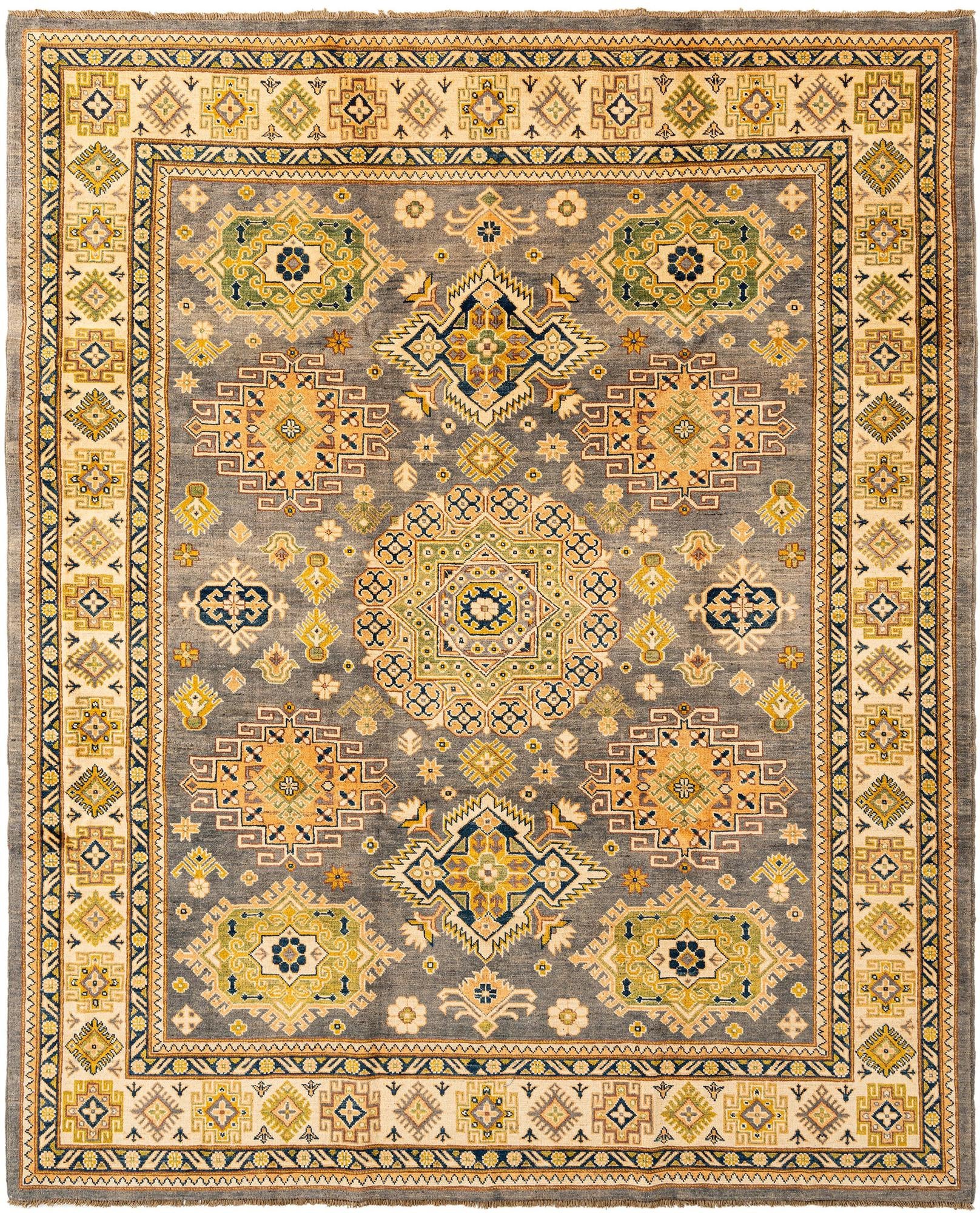 7' 11 x 9' 9 Hand Knotted Ghazni Diyar Rug