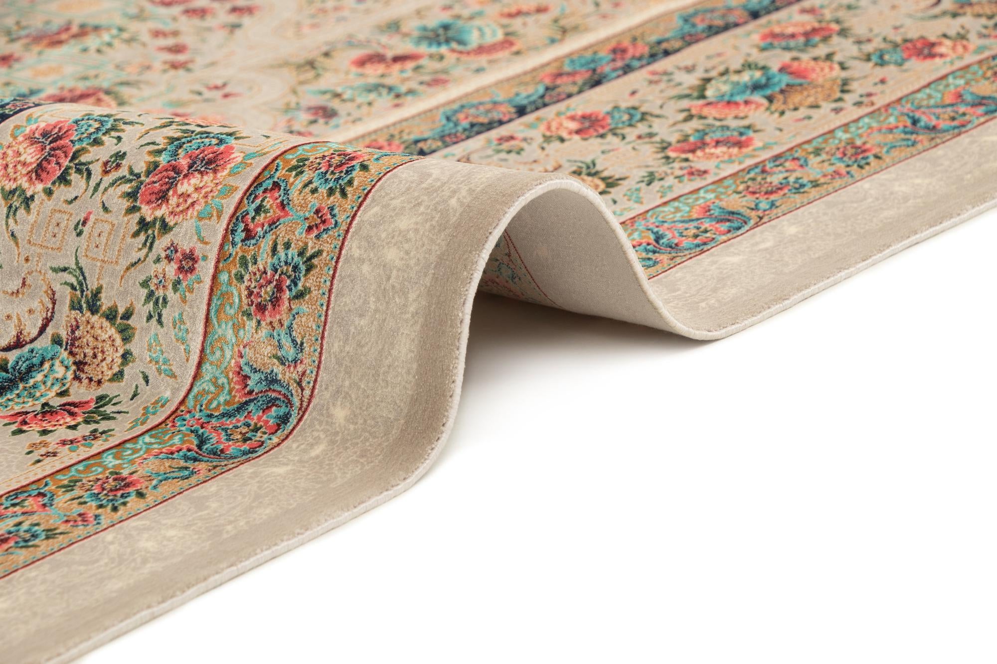 6' 7 x 9' 9 Ghom Design Rug