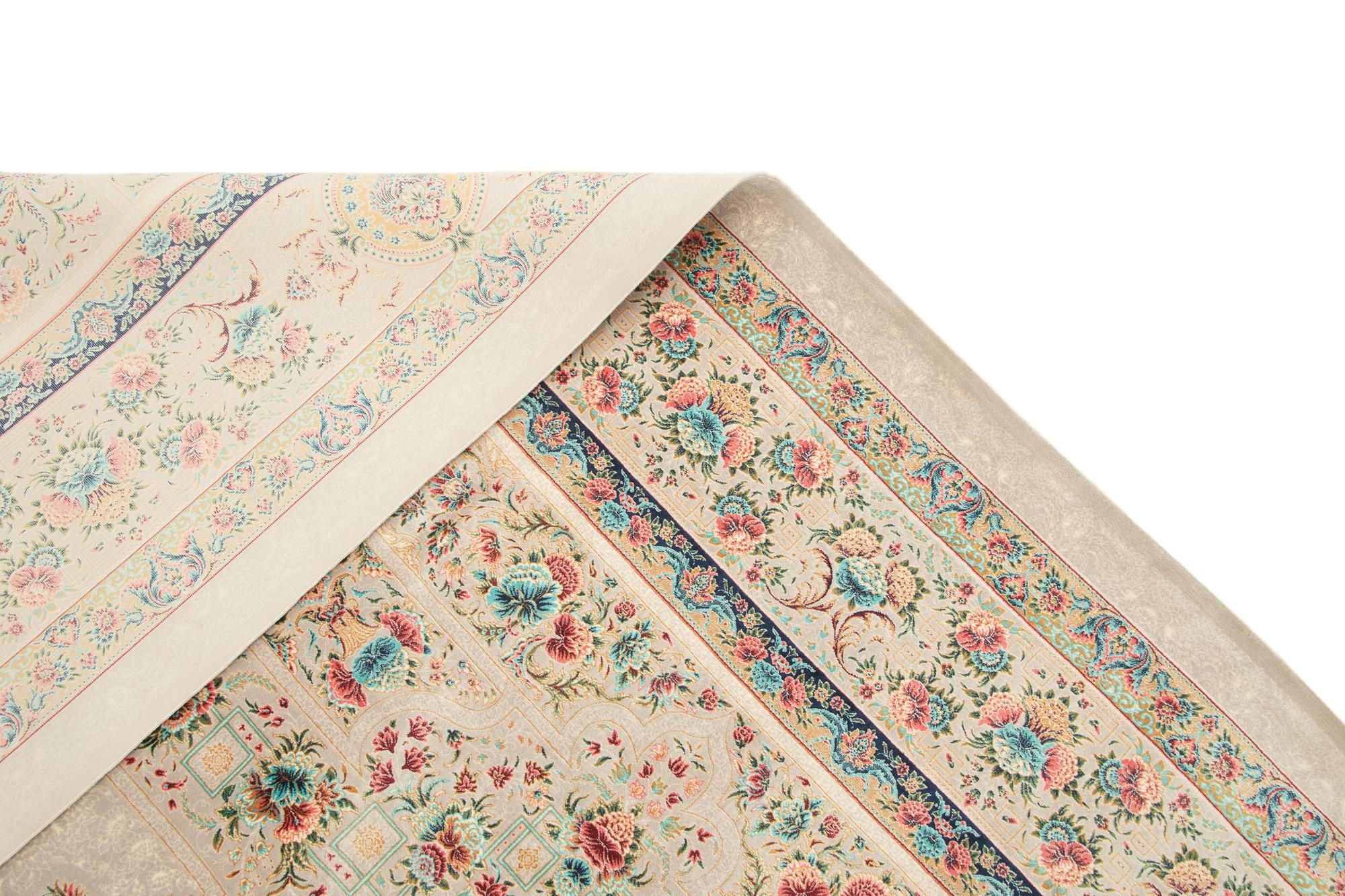 6' 7 x 9' 9 Ghom Design Rug