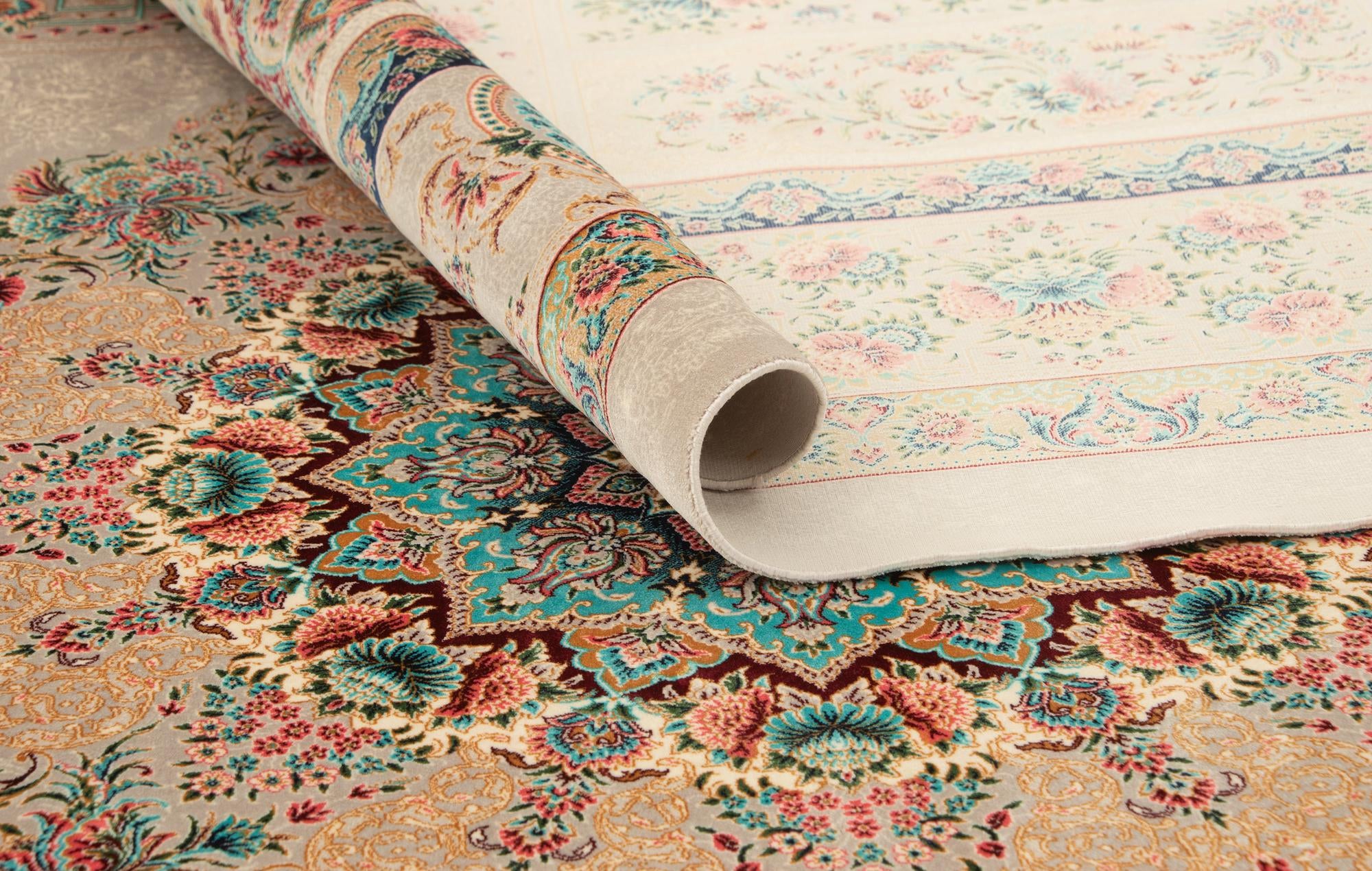 6' 7 x 9' 9 Ghom Design Rug