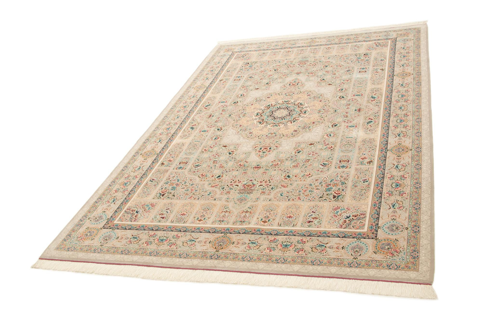 6' 6 x 9' 10 Ghom Design Rug