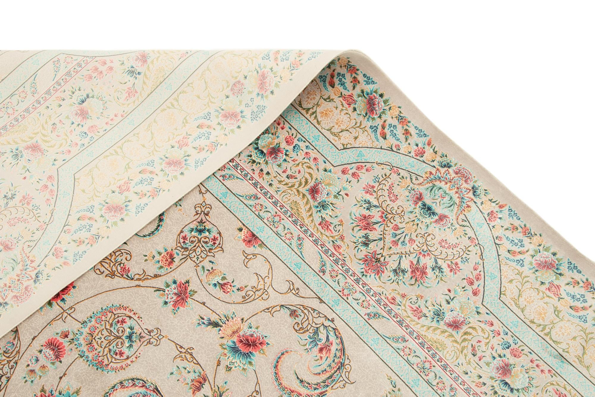 6' 6 x 9' 9 Ghom Design Rug