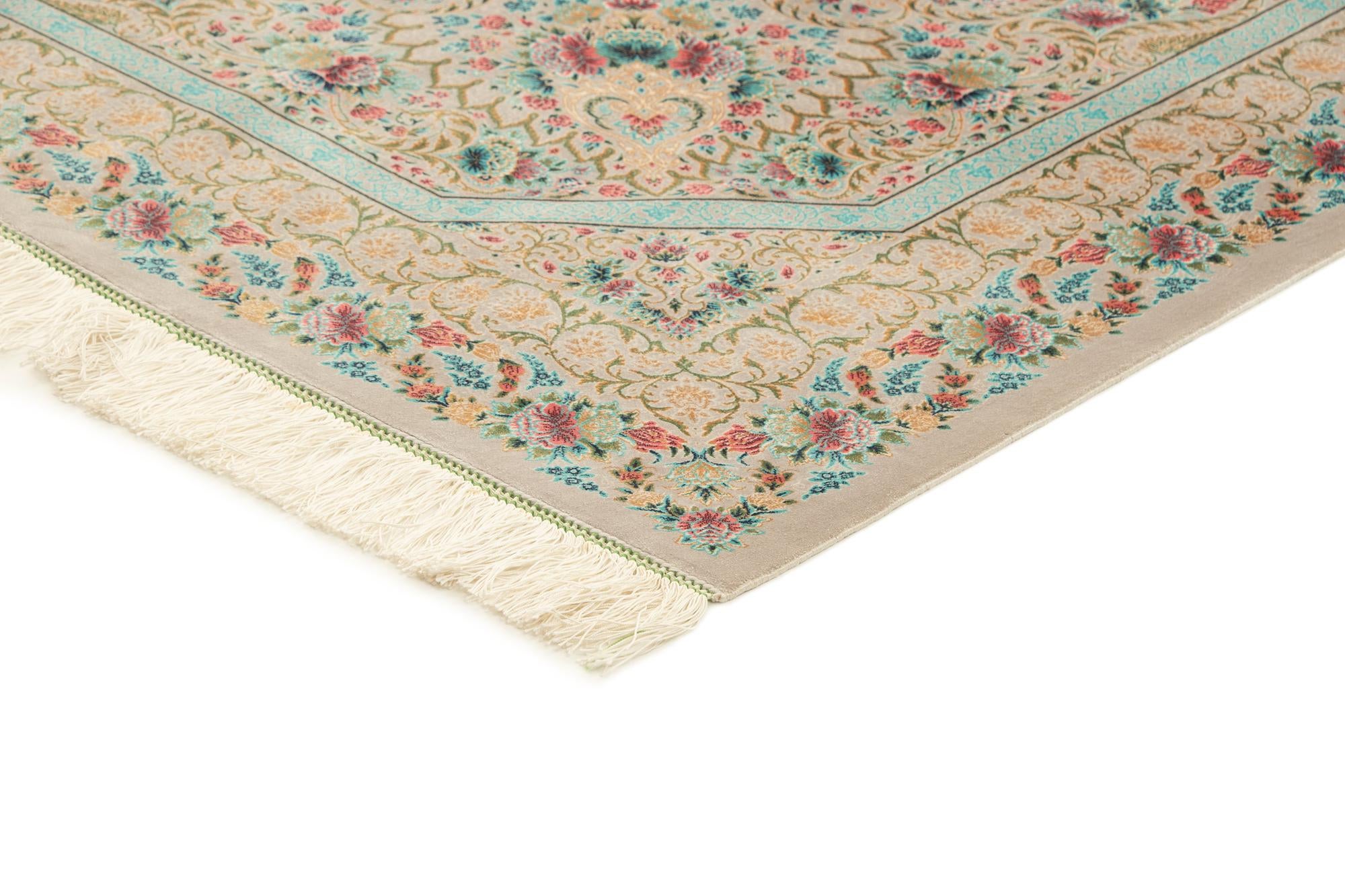 6' 6 x 9' 9 Ghom Design Rug