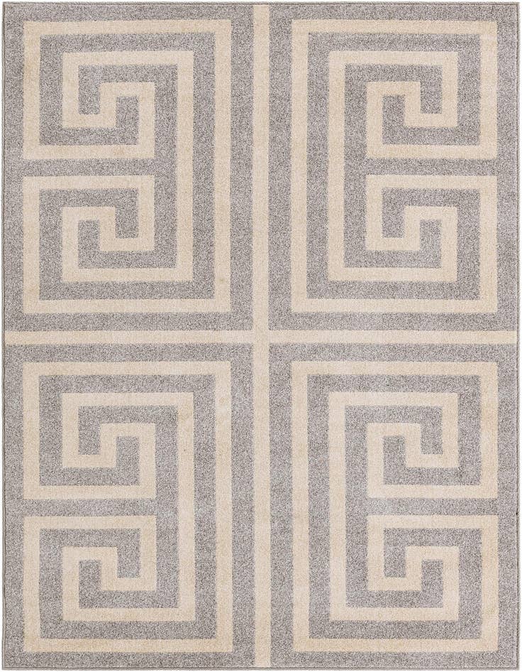 Detail image of 5' 3 x 8' Greek Key Rug