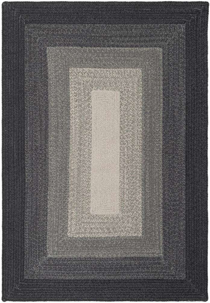 4' 1 x 6' 1 Handmade Hand Braided Wool Rug