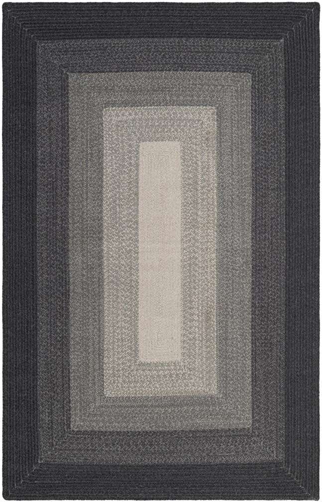 5' 1 x 8' Handmade Hand Braided Wool Rug