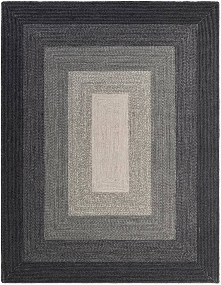 Detail image of 7' 10 x 10' Handmade Hand Braided Wool Rug