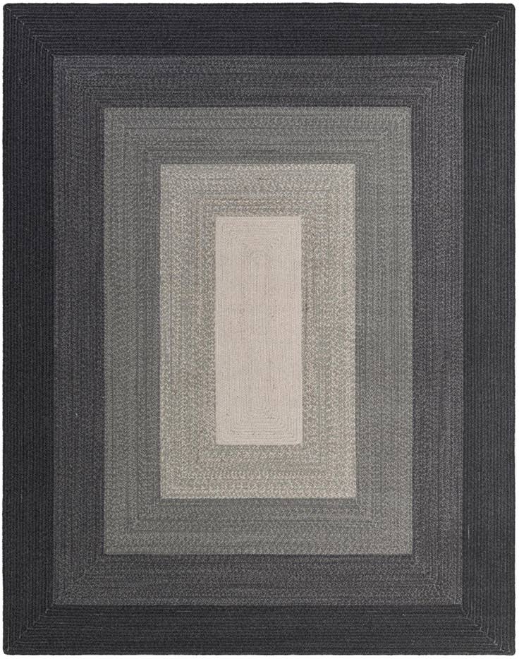 Detail image of 7' 10 x 10' Handmade Hand Braided Wool Rug