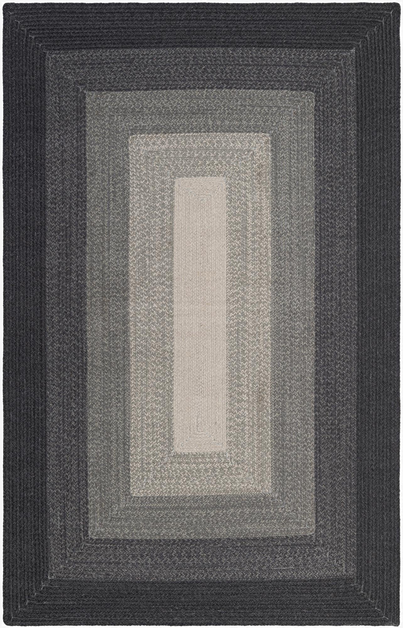 5' 1 x 8'  Hand Hand Braided Wool Rug