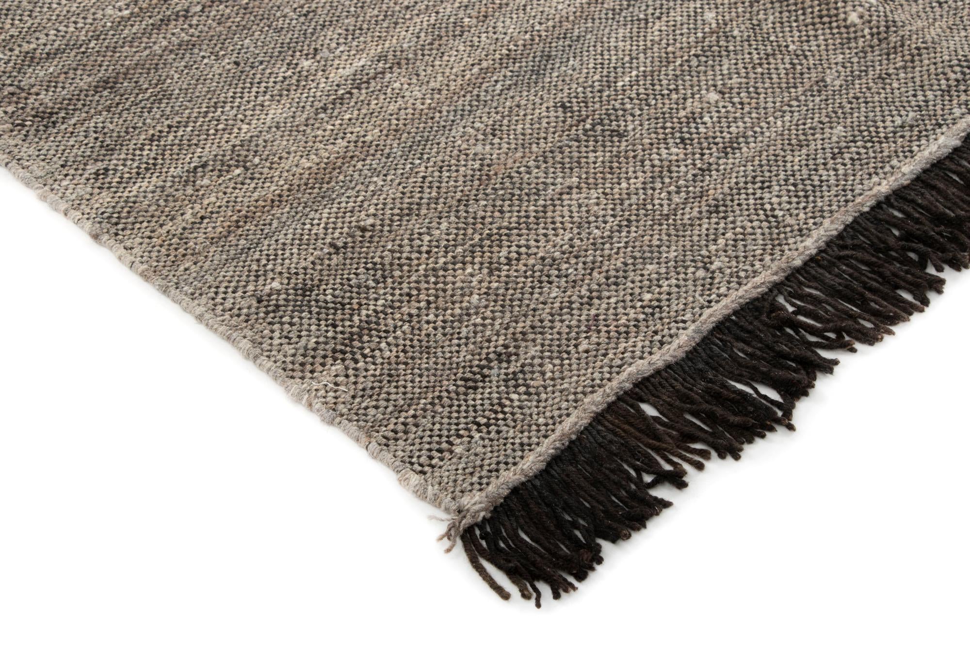 9' x 9' 7 Hand Knotted Handweb Wool Rug