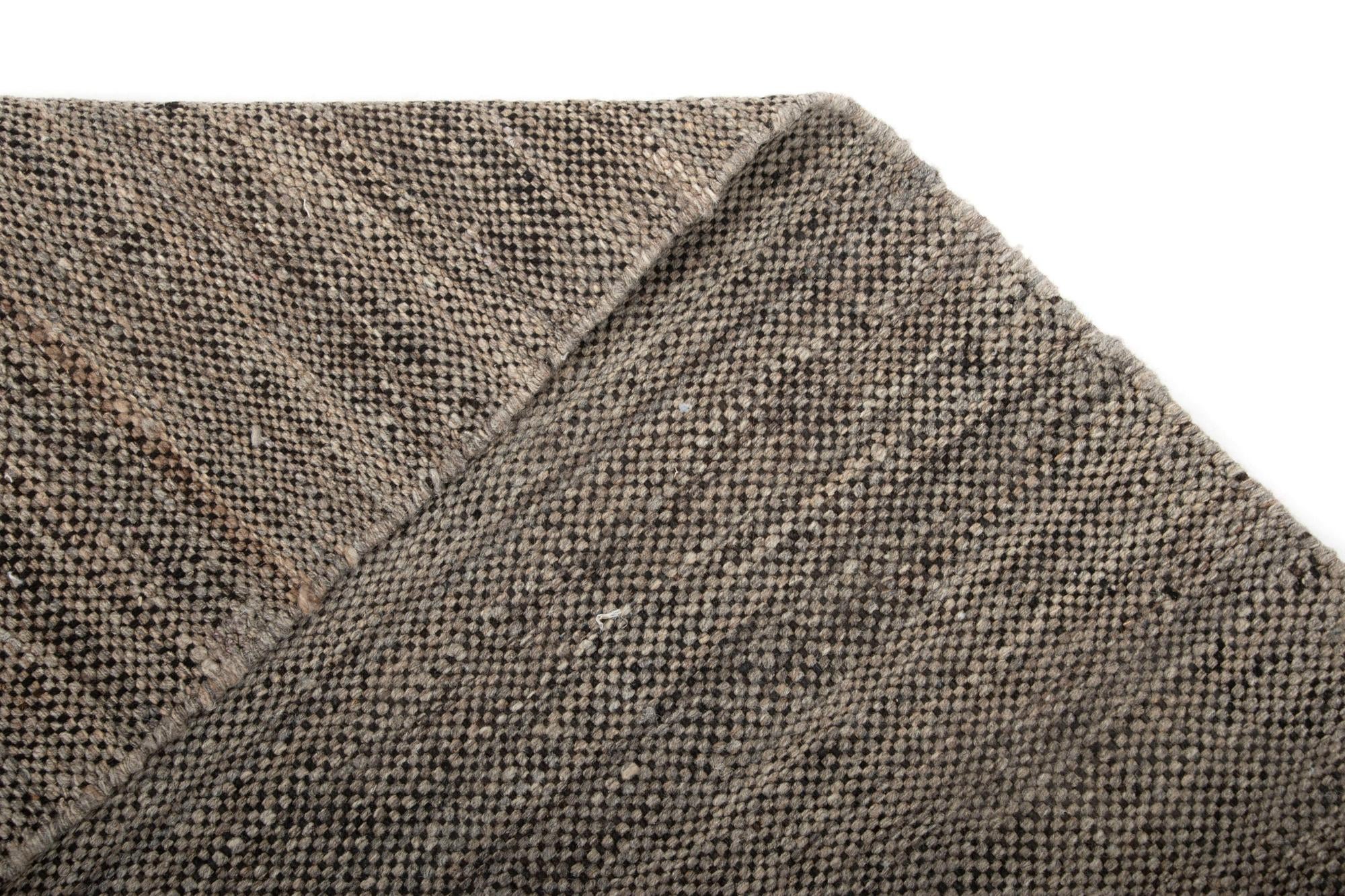 9' x 9' 7 Hand Knotted Handweb Wool Rug