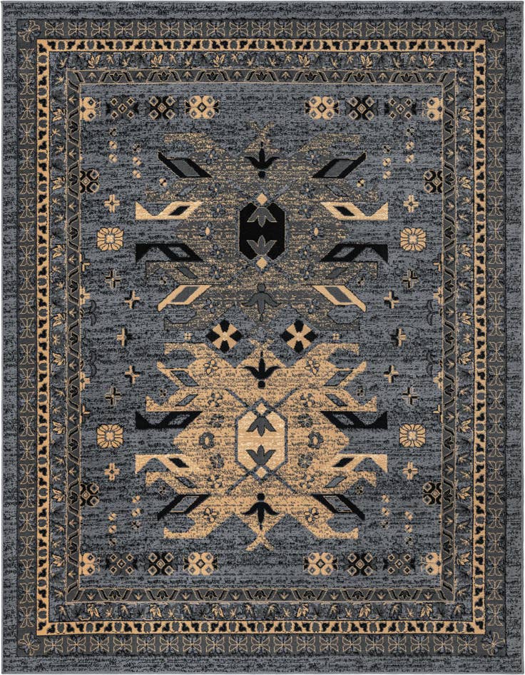 Detail image of 7' 10 x 10' Heriz Design Rug