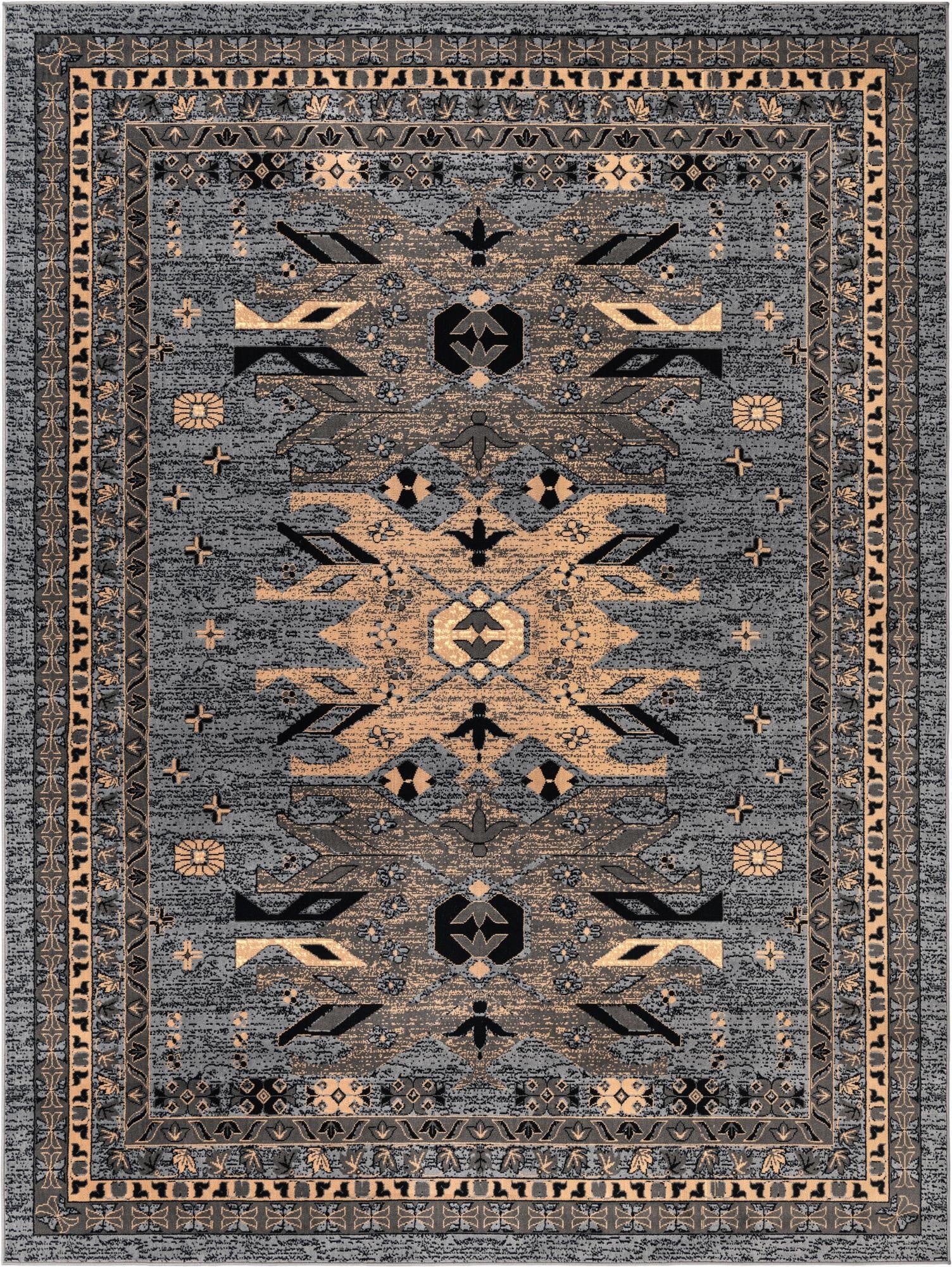 Primary image 9' x 12' Heriz Design Rug