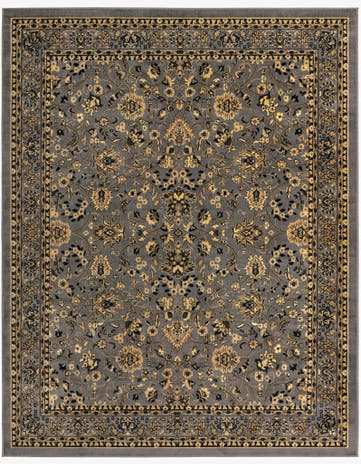 Gray Kashan Design Rug