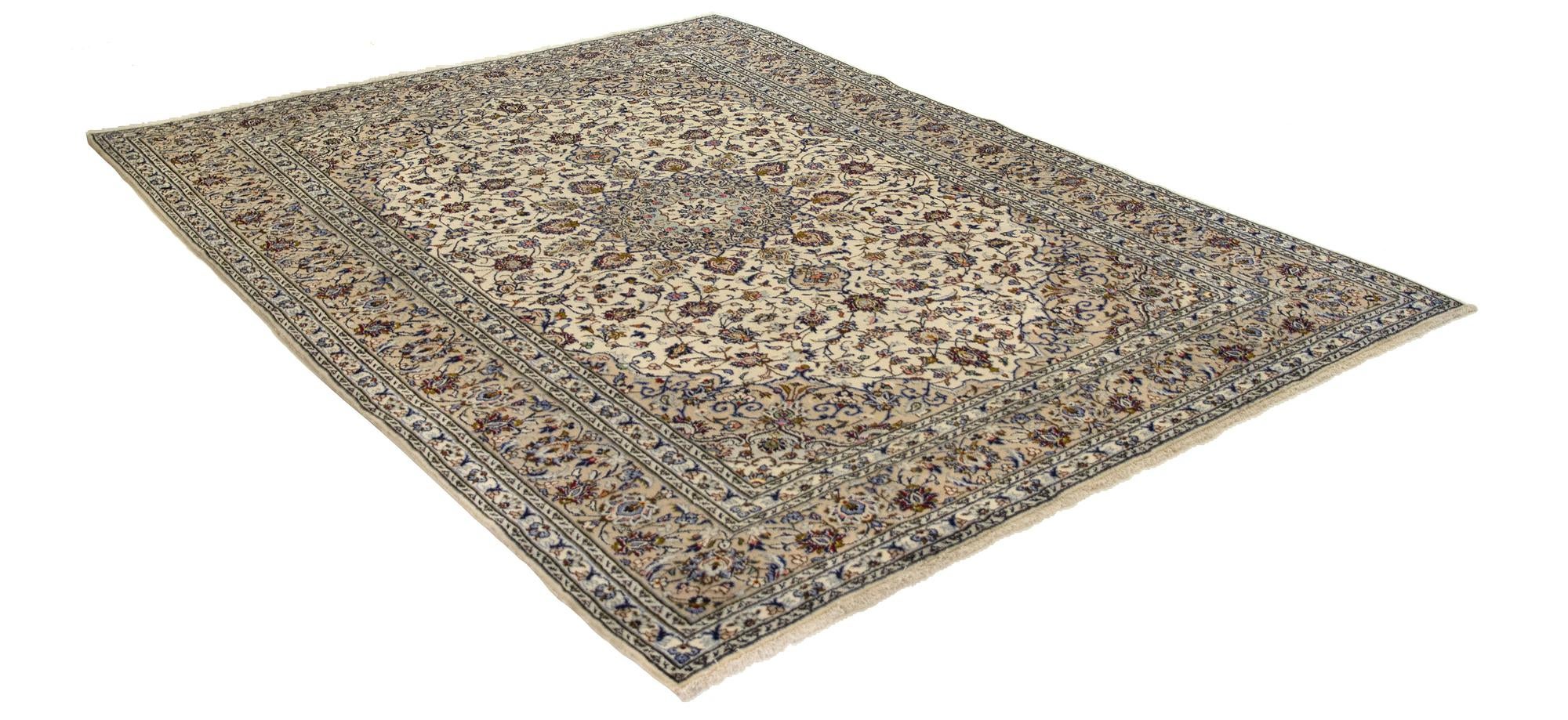 8' 4 x 11' 4 Hand Knotted Kashan Persian Rug